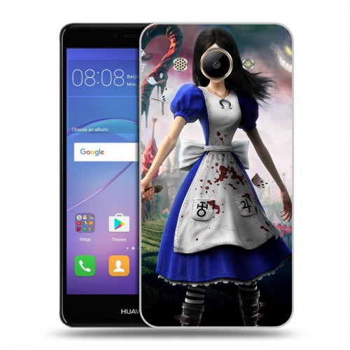 Дизайнерский пластиковый чехол для Huawei Y3 (2017) Alice Madness Returns