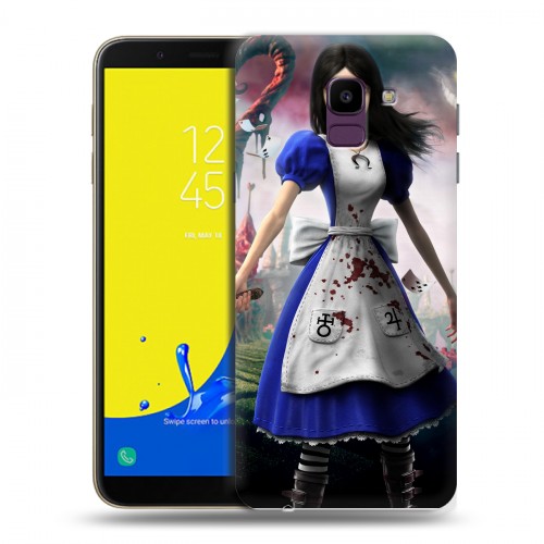 Дизайнерский пластиковый чехол для Samsung Galaxy J6 Alice Madness Returns