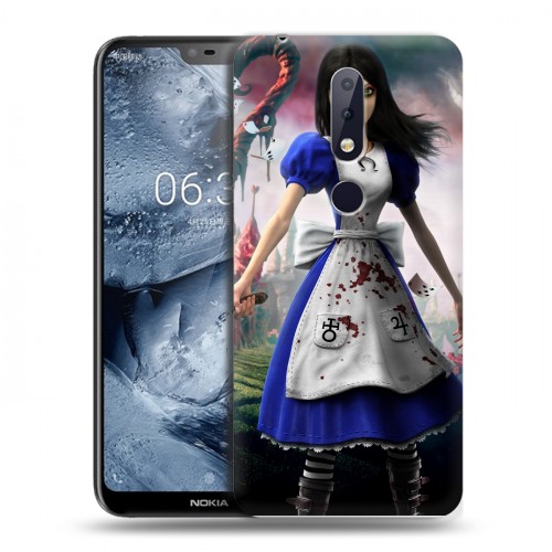 Дизайнерский силиконовый чехол для Nokia 6.1 Plus Alice Madness Returns