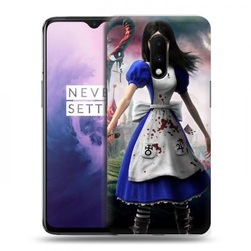 Дизайнерский пластиковый чехол для OnePlus 7 Alice Madness Returns