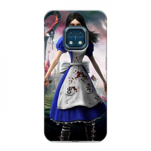 Дизайнерский силиконовый с усиленными углами чехол для Nokia XR20 Alice Madness Returns