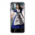 Дизайнерский силиконовый чехол для Nokia G11 Alice Madness Returns