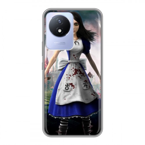 Дизайнерский пластиковый чехол для Vivo Y02 Alice Madness Returns