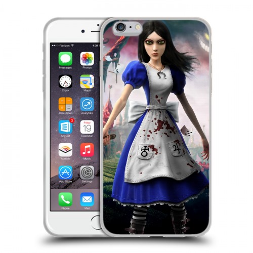 Дизайнерский силиконовый чехол для Iphone 6 Plus/6s Plus Alice Madness Returns