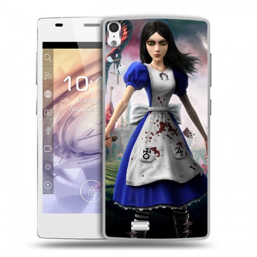 Дизайнерский пластиковый чехол для Prestigio Grace Alice Madness Returns