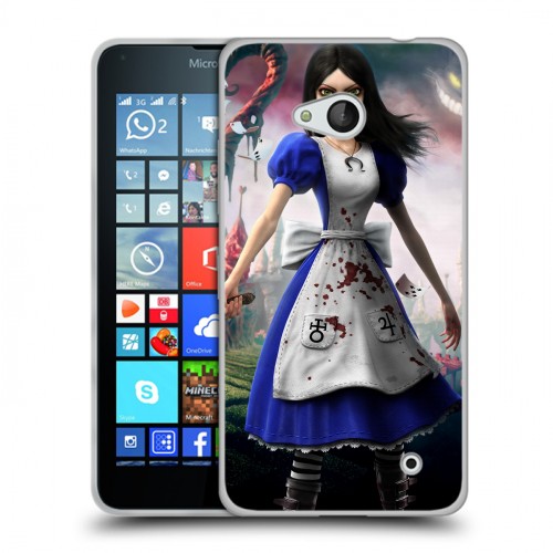 Дизайнерский пластиковый чехол для Microsoft Lumia 640 Alice Madness Returns