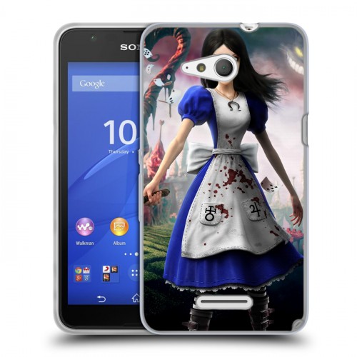 Дизайнерский пластиковый чехол для Sony Xperia E4g Alice Madness Returns