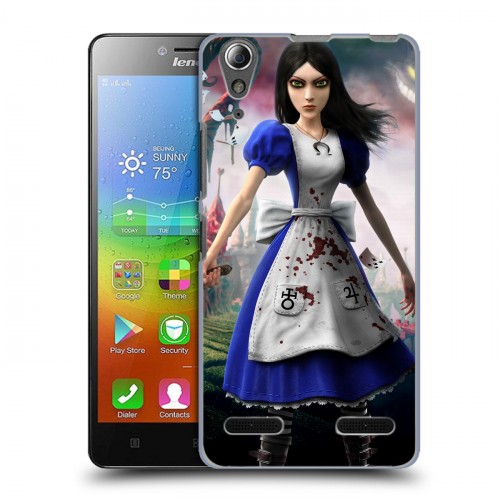 Дизайнерский пластиковый чехол для Lenovo A6000 Alice Madness Returns