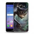 Дизайнерский пластиковый чехол для Huawei Y3 (2017) Alice Madness Returns