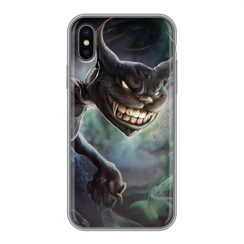 Дизайнерский силиконовый чехол для Iphone x10 Alice Madness Returns