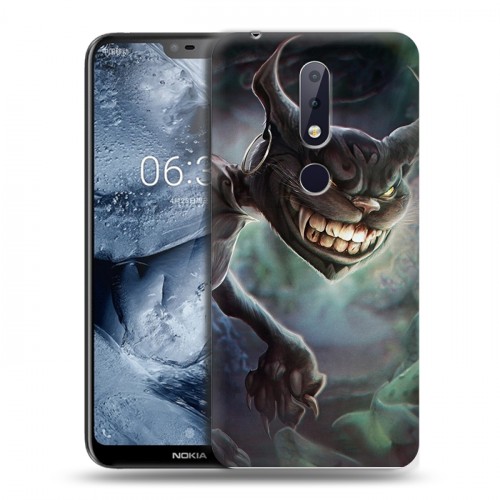 Дизайнерский пластиковый чехол для Nokia 6.1 Plus Alice Madness Returns