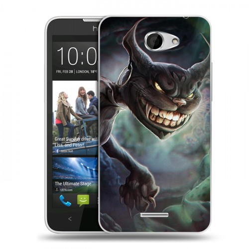 Дизайнерский пластиковый чехол для HTC Desire 516 Alice Madness Returns