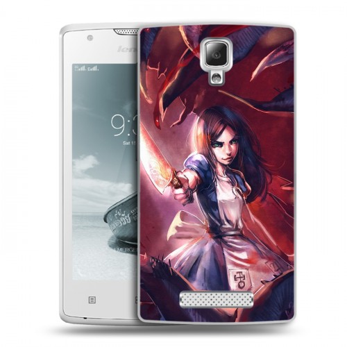 Дизайнерский пластиковый чехол для Lenovo A1000 Alice Madness Returns