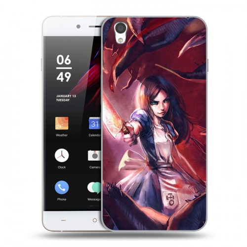 Дизайнерский пластиковый чехол для OnePlus X Alice Madness Returns