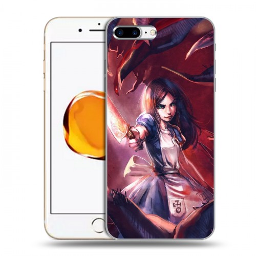 Дизайнерский пластиковый чехол для Iphone 7 Plus / 8 Plus Alice Madness Returns