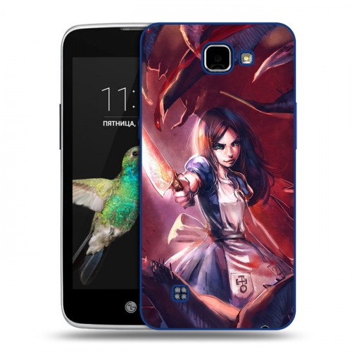 Дизайнерский пластиковый чехол для LG K4 Alice Madness Returns