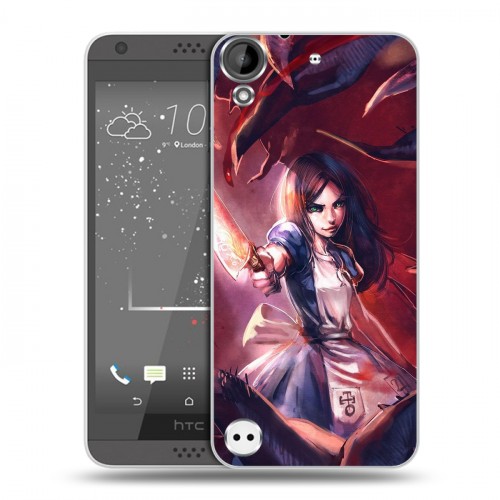 Дизайнерский пластиковый чехол для HTC Desire 530 Alice Madness Returns