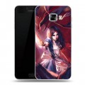 Дизайнерский пластиковый чехол для Samsung Galaxy C5 Alice Madness Returns