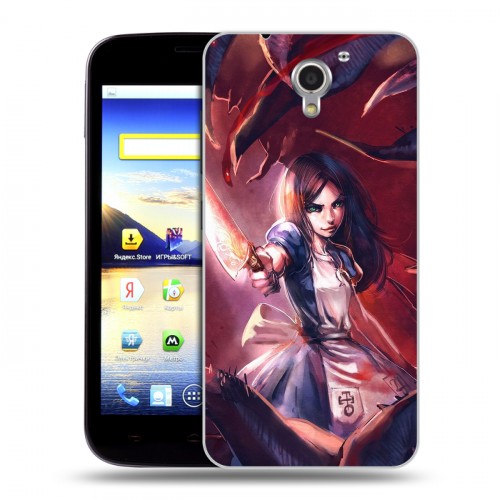 Дизайнерский пластиковый чехол для ZTE Blade A510 Alice Madness Returns