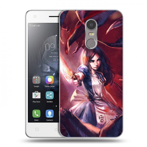 Дизайнерский пластиковый чехол для Lenovo K6 Note Alice Madness Returns