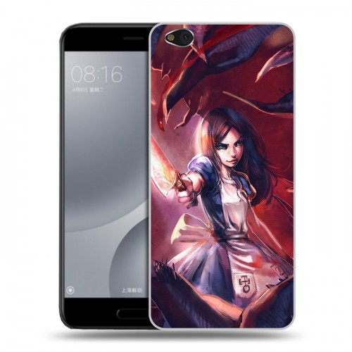 Дизайнерский пластиковый чехол для Xiaomi Mi5C Alice Madness Returns