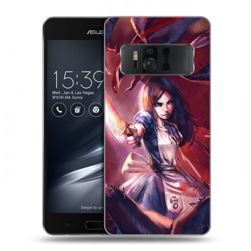 Дизайнерский силиконовый чехол для ASUS ZenFone AR Alice Madness Returns