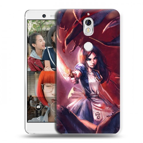 Дизайнерский пластиковый чехол для Nokia 7 Alice Madness Returns