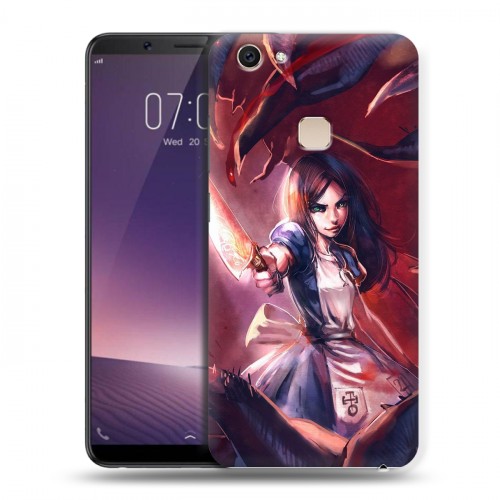 Дизайнерский пластиковый чехол для Vivo V7 Plus Alice Madness Returns