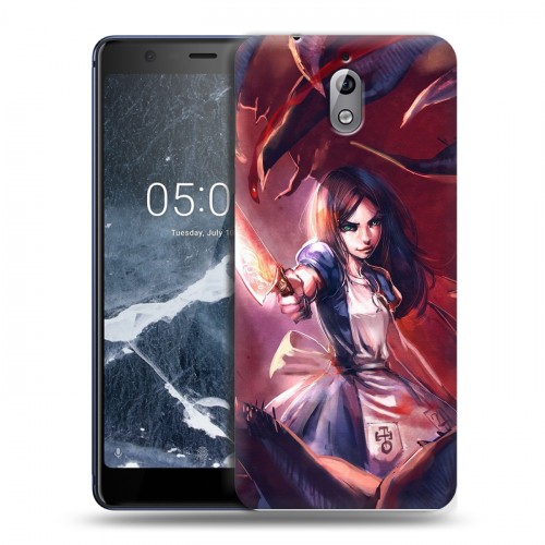 Дизайнерский пластиковый чехол для Nokia 3.1 Alice Madness Returns