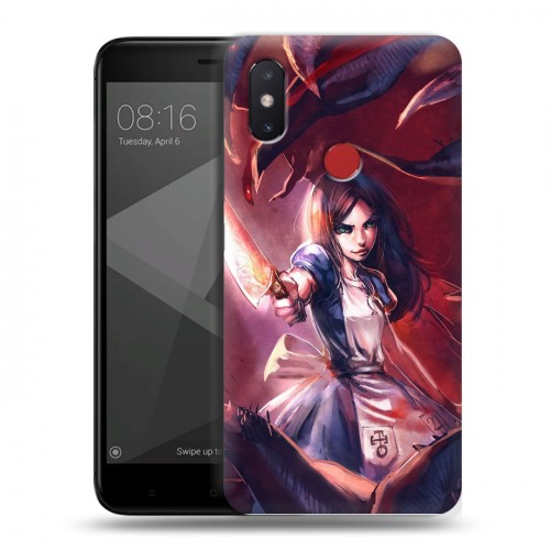 Дизайнерский пластиковый чехол для Xiaomi Mi8 SE Alice Madness Returns