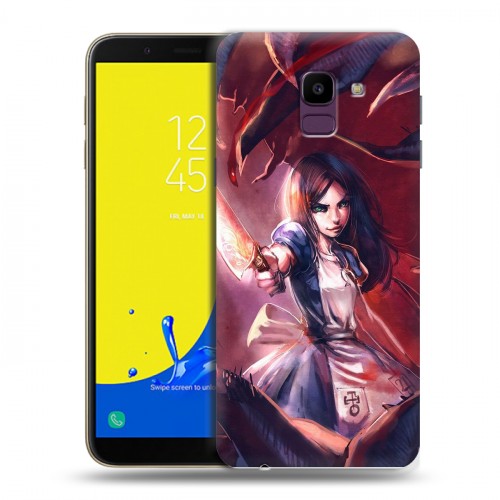 Дизайнерский пластиковый чехол для Samsung Galaxy J6 Alice Madness Returns