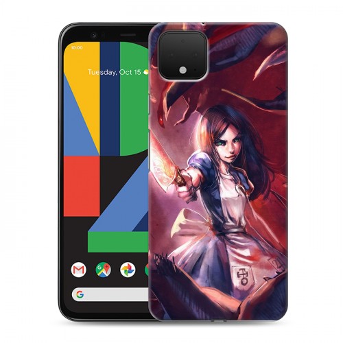 Дизайнерский пластиковый чехол для Google Pixel 4 Alice Madness Returns