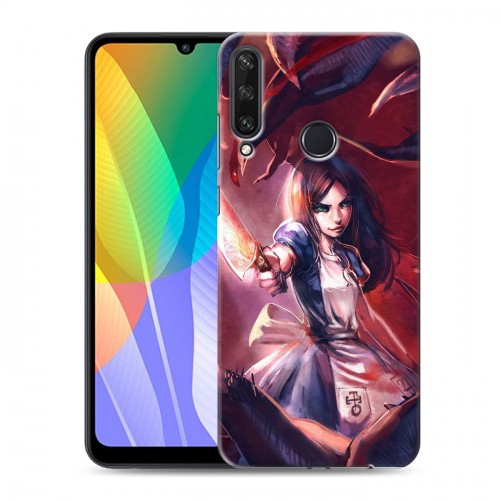 Дизайнерский пластиковый чехол для Huawei Y6p Alice Madness Returns