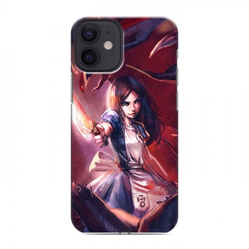 Дизайнерский силиконовый с усиленными углами чехол для Iphone 12 Mini Alice Madness Returns