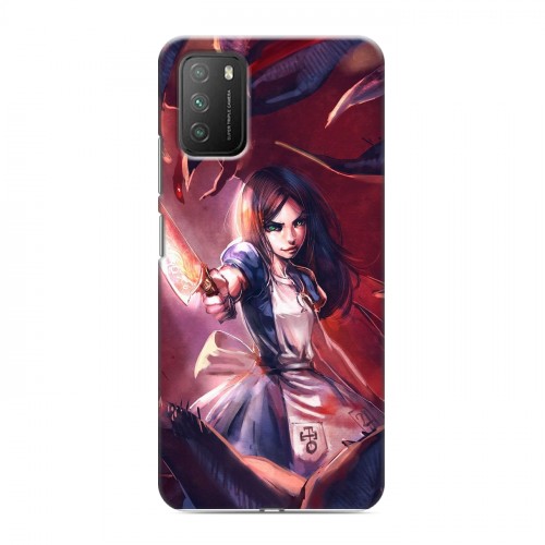 Дизайнерский пластиковый чехол для Xiaomi Poco M3 Alice Madness Returns