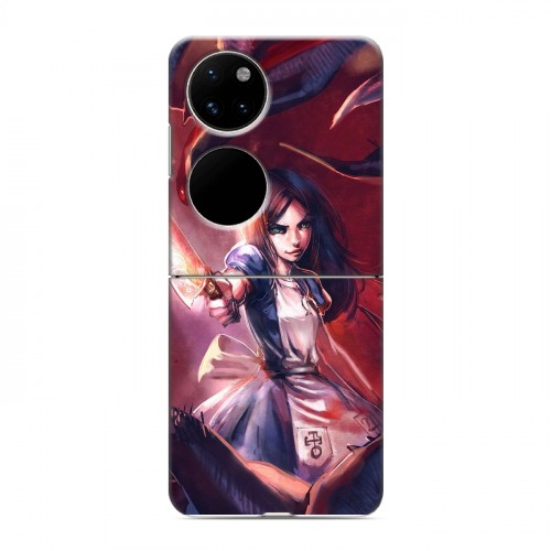 Дизайнерский пластиковый чехол для Huawei P50 Pocket Alice Madness Returns