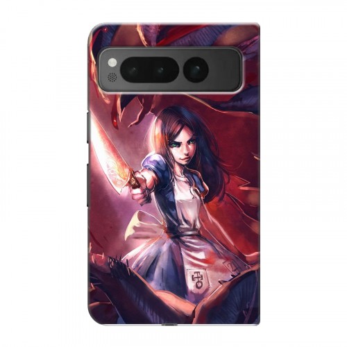 Дизайнерский пластиковый чехол для Google Pixel Fold Alice Madness Returns