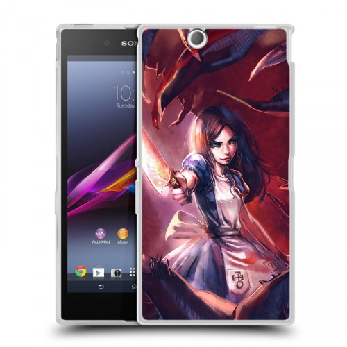 Дизайнерский пластиковый чехол для Sony Xperia Z Ultra  Alice Madness Returns