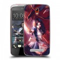 Дизайнерский пластиковый чехол для HTC Desire 500 Alice Madness Returns