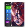 Дизайнерский силиконовый чехол для Nokia XL Alice Madness Returns