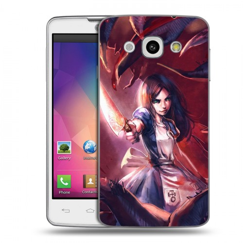 Дизайнерский пластиковый чехол для LG L60 Alice Madness Returns