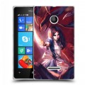 Дизайнерский пластиковый чехол для Microsoft Lumia 435 Alice Madness Returns