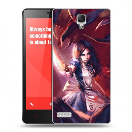 Дизайнерский пластиковый чехол для Xiaomi RedMi Note Alice Madness Returns