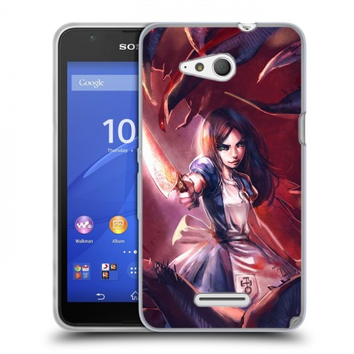 Дизайнерский пластиковый чехол для Sony Xperia E4g Alice Madness Returns