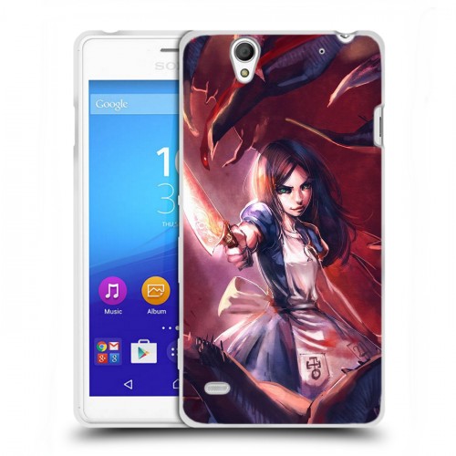 Дизайнерский пластиковый чехол для Sony Xperia C4 Alice Madness Returns