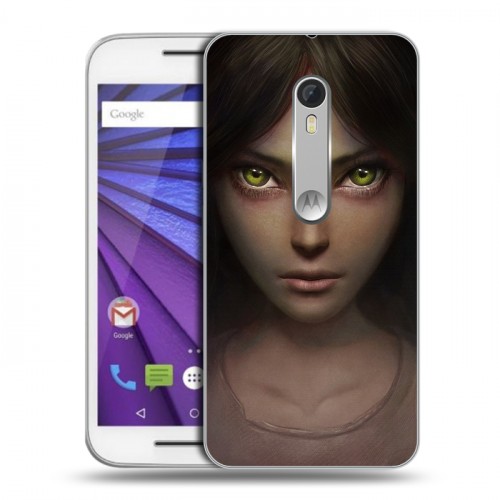 Дизайнерский пластиковый чехол для Lenovo Moto G Alice Madness Returns