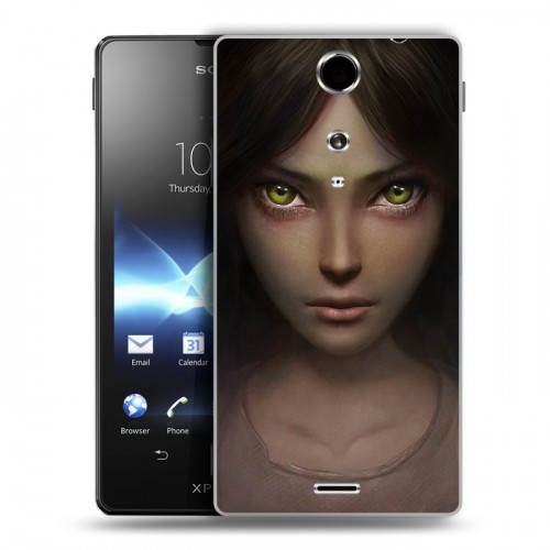 Дизайнерский пластиковый чехол для Sony Xperia TX Alice Madness Returns