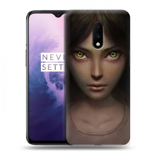 Дизайнерский пластиковый чехол для OnePlus 7 Alice Madness Returns