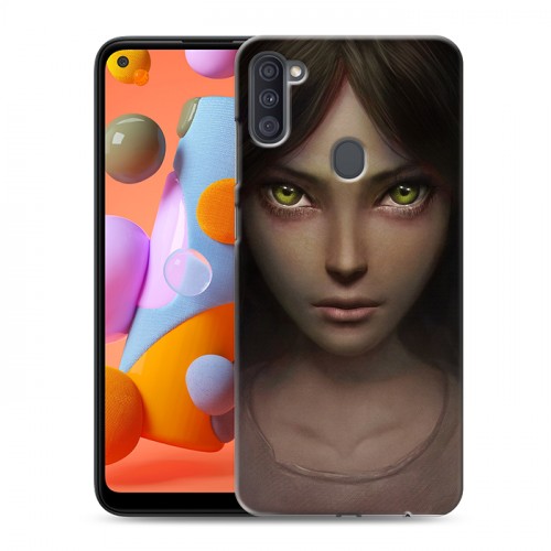 Дизайнерский силиконовый с усиленными углами чехол для Samsung Galaxy A11 Alice Madness Returns