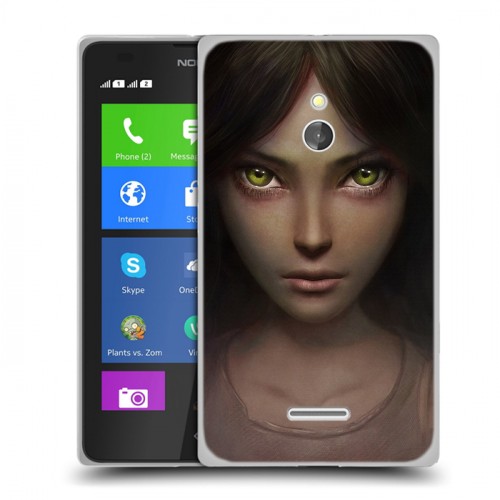 Дизайнерский силиконовый чехол для Nokia XL Alice Madness Returns